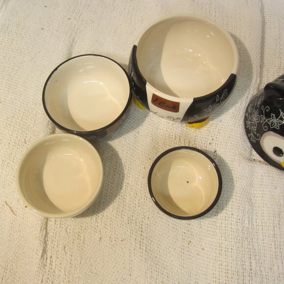 CERAMIC OWL NESTING MEASURING BOWLS BY TEMP-TATIONS - Picture 7 of 8